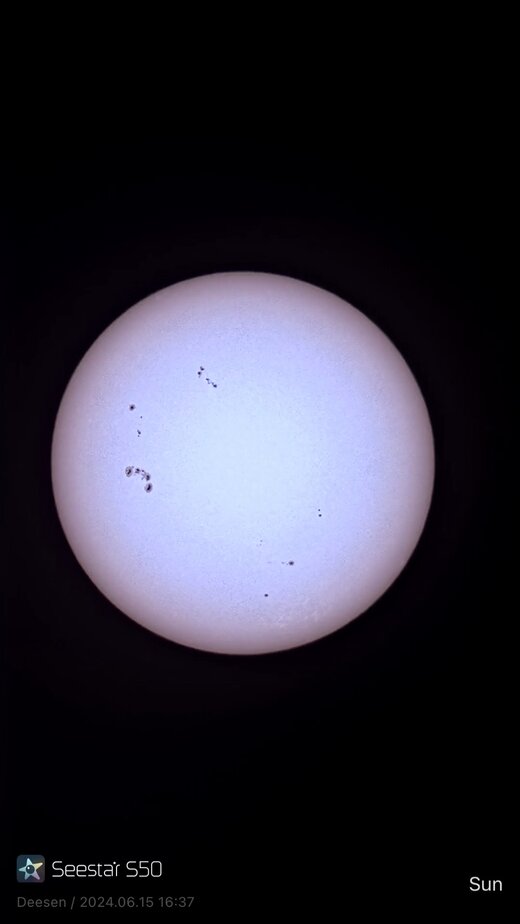 Sonne im Weißlicht
